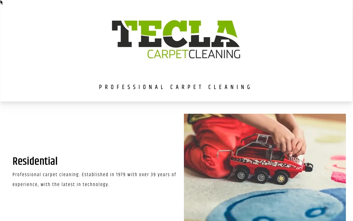 Tecla logo with website demonstration